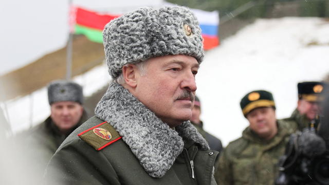 Belarusian President Lukashenko inspects military exercises in the Mogilev region 