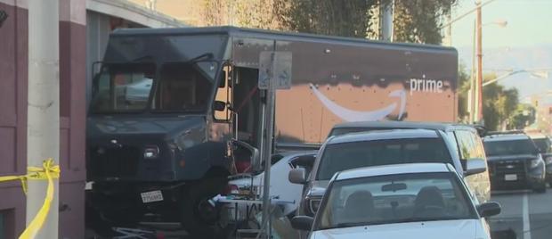 Street Vendor Killed, 2 Injured After Driver Of Stolen Amazon Prime Truck Crashes Into Building 