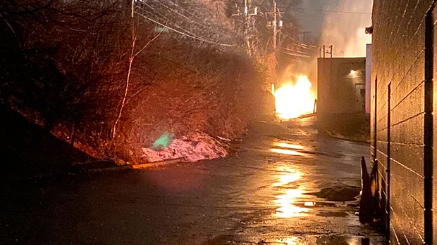 Green Tree Road Gas Line Fire 