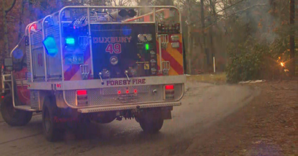 Downed Wires Spark Fire In Duxbury Crews Close Roads To Clear Trees