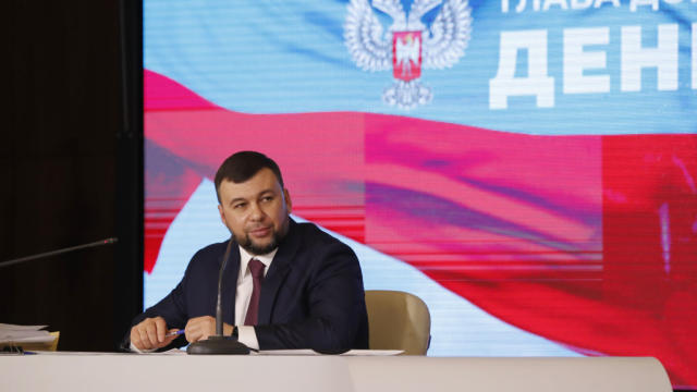 Head of self-proclaimed Donetsk People's Republic Denis Pushilin in Donetsk, Ukraine 