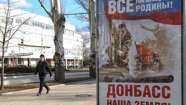 Donetsk and Lugansk regions of Ukraine - vector map 