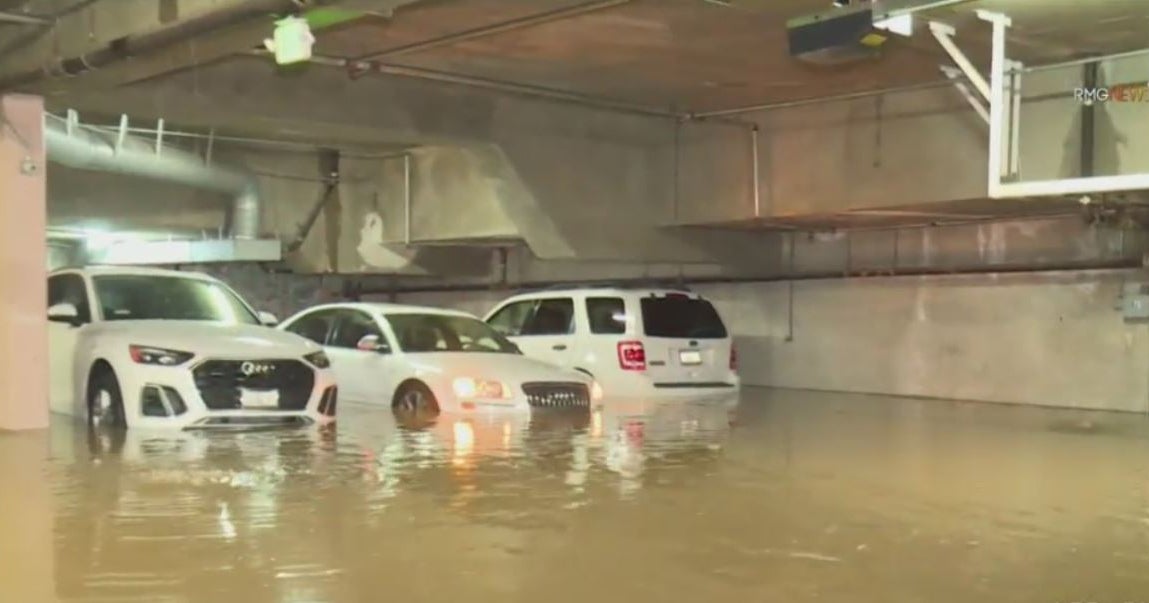West Hollywood Neighborhood Flooded After Water Main Break - CBS Los ...