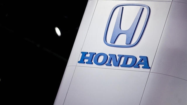 The Honda logo is seen at the 2008 North 
