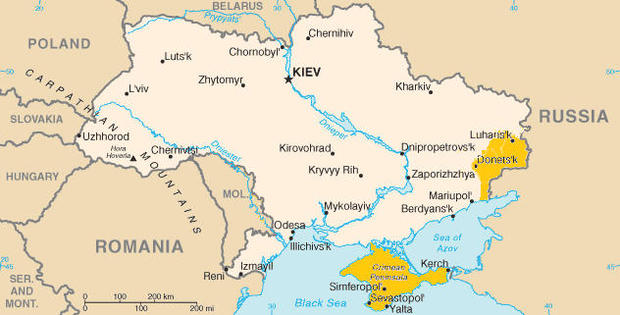 Ukraine map 