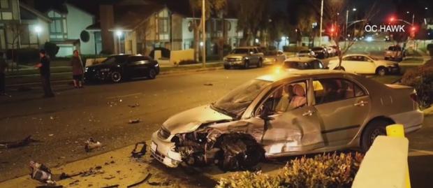 Driver Careens Into Several Parked Cars In West Hills 