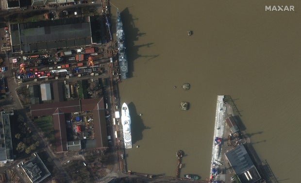 Putin's purported yacht "Graceful" docked in Kaliningrad, Russia