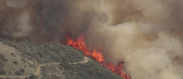 Jim Fire Erupts In Cleveland National Forest Near Orange County 