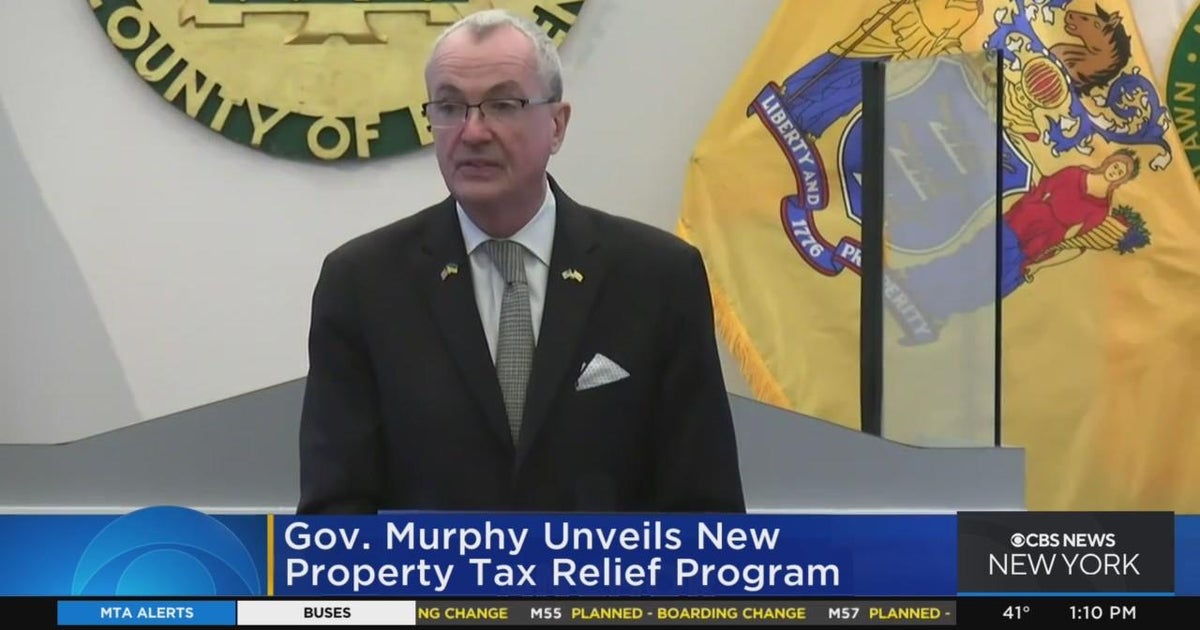 Murphy announces property tax relief for NJ homeowners, renters CBS