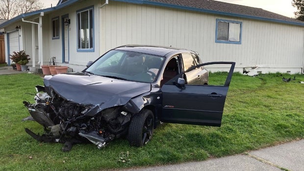Petaluma Car Into Home 
