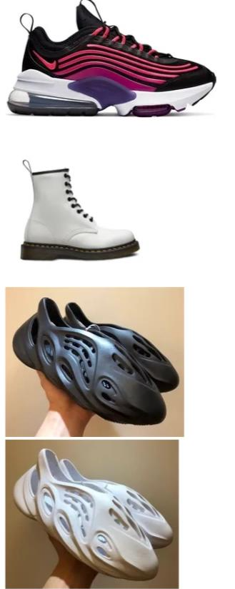 The shoes the suspects were believed to have been wearing 