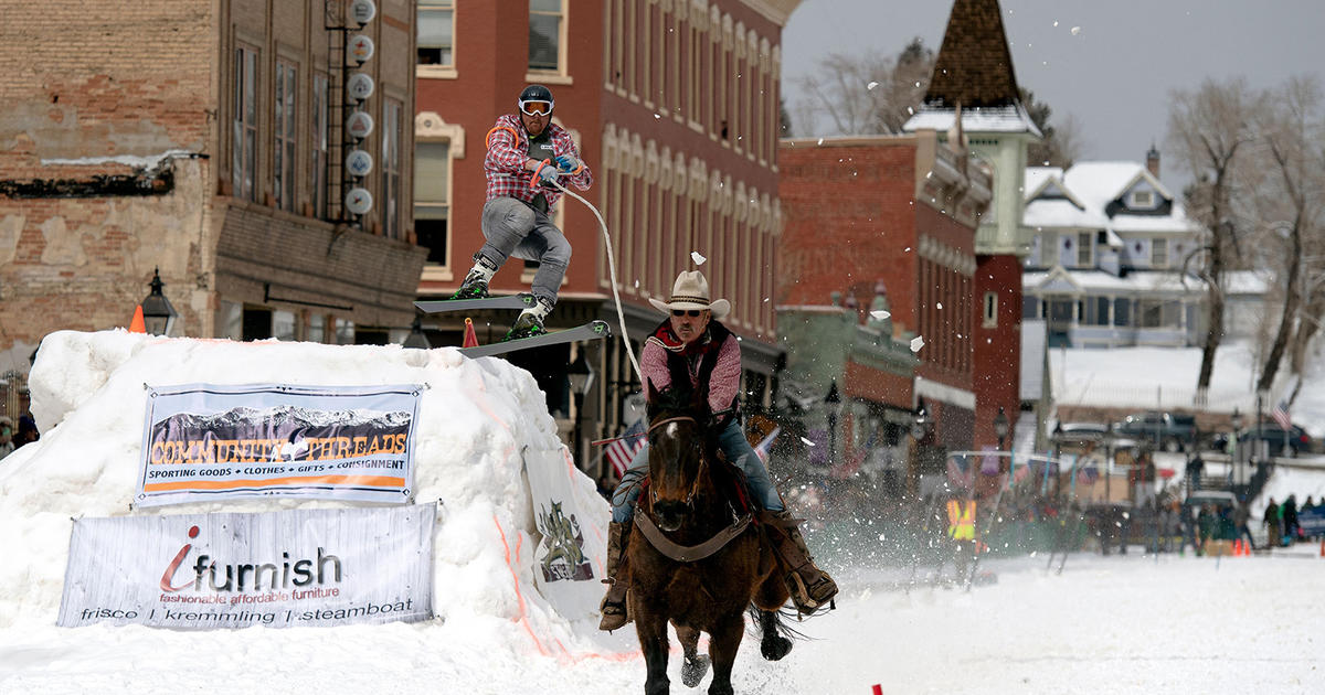 Skijoring In Downtown Leadville Thrills Visitors CBS Colorado