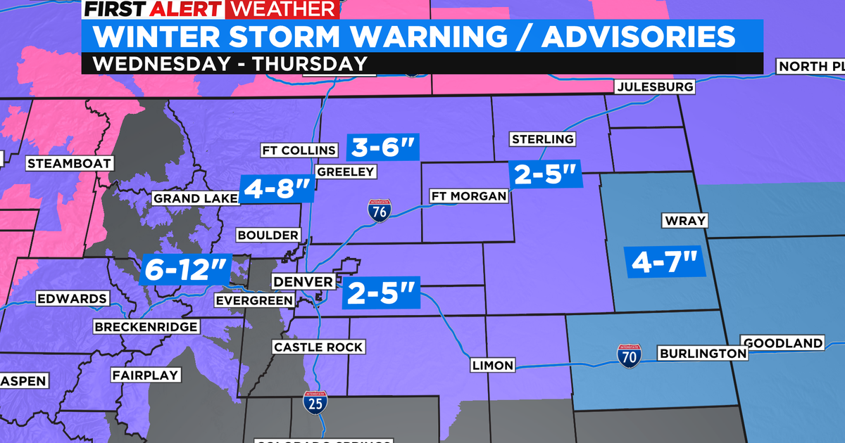 First Alert Weather Day: Snow And Cold Making A Big Return - CBS Colorado