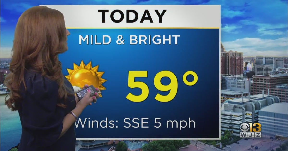 Maryland Weather: Mild Friday Into A Rainy Weekend - CBS Baltimore