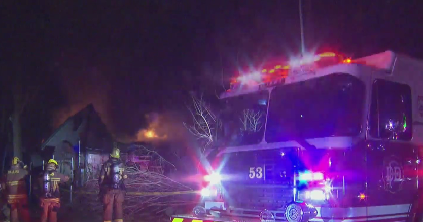 Dallas Fire Rescue Crews Battle Fire After Early Morning House Explosion CBS Texas