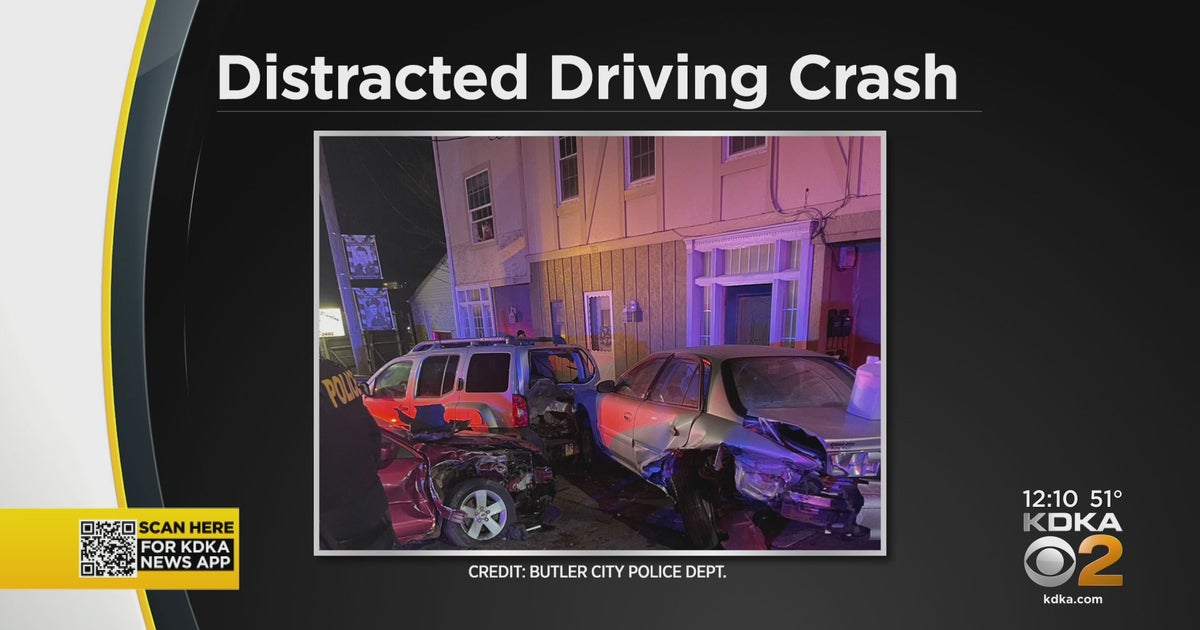 Police Distracted Driver Causes 4Vehicle Crash In Butler City CBS Pittsburgh