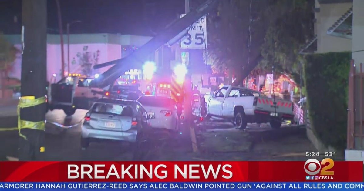 Stolen Truck Slams Into Power Poles, Knocks Out Electricity In Studio ...