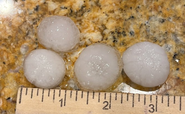 Hail in Frisco 