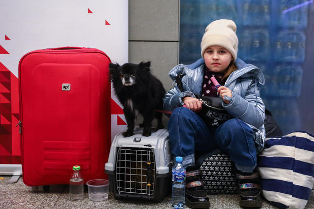 Refugees From Ukraine At The Train Station In Poland 