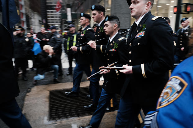 Annual St Patrick's Day Parade Marches Down New York's Fifth Avenue 
