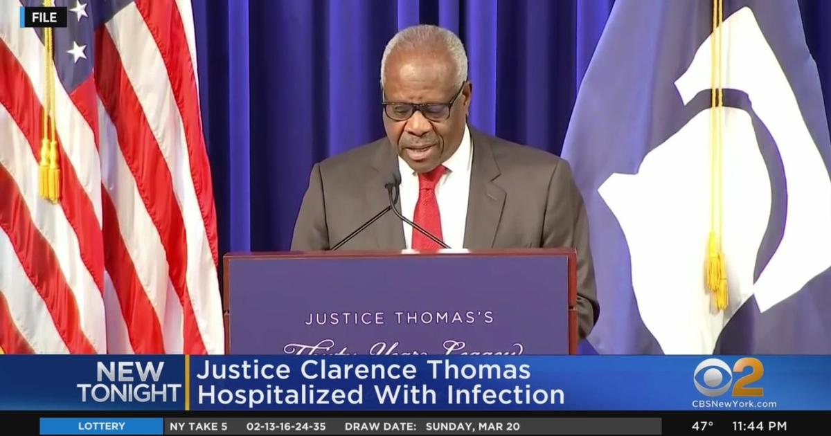 Justice Clarence Thomas Hospitalized Cbs New York 7924