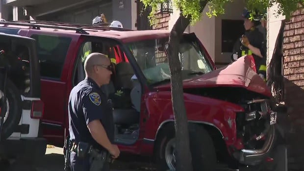 SF crash SUV into building 