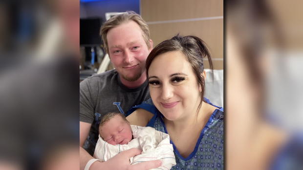 Baily and Tim Bieniek-Phelps -- Couple Delivers Baby on I-94 