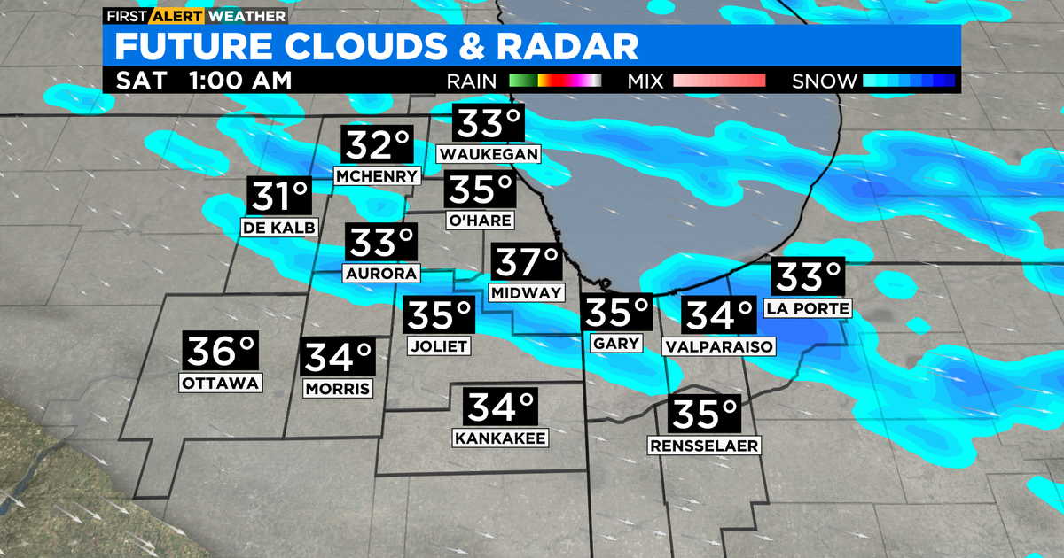 Chicago First Alert Weather: Rain turning to light snow Friday - CBS ...