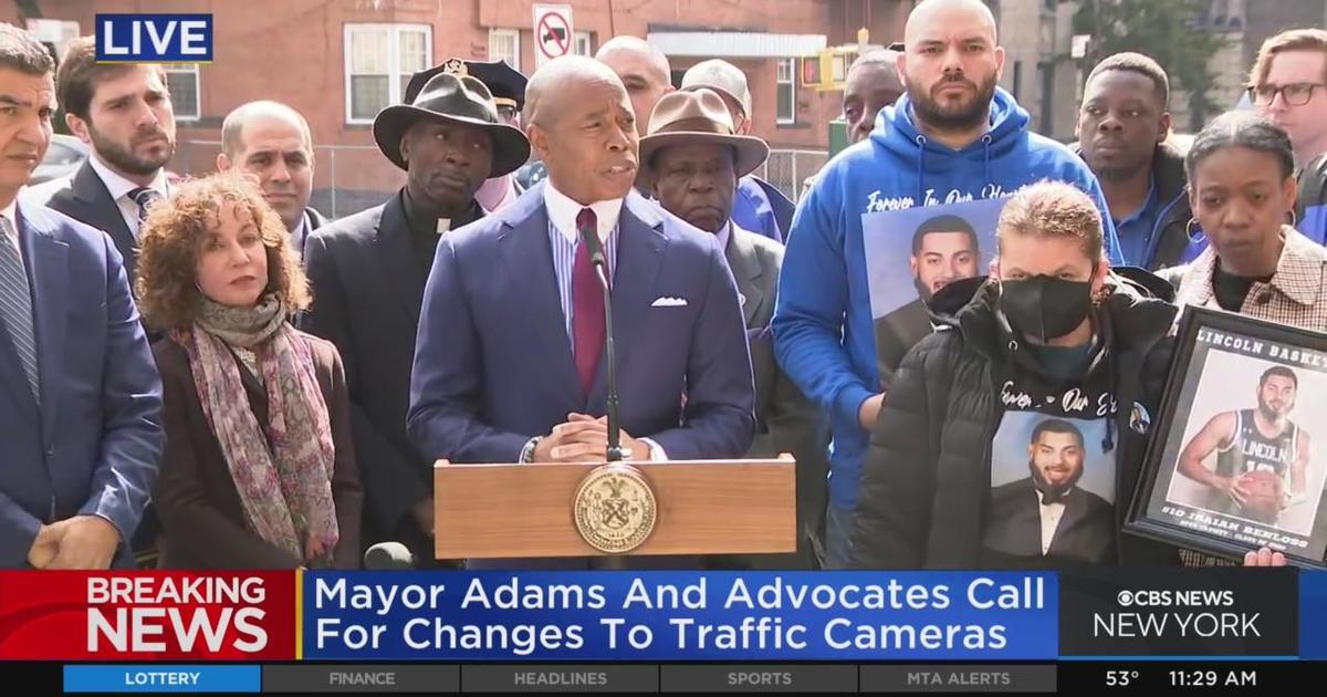 Mayor Adams Makes Traffic Safety Annoucement - CBS New York