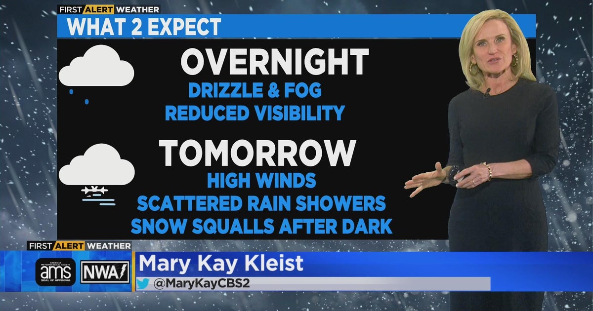 Chicago First Alert Weather: Drizzle and fog overnight - CBS Chicago