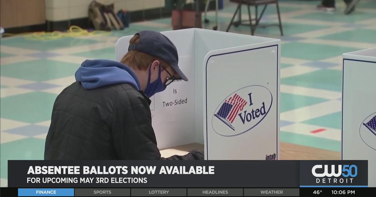 Absentee Ballots Now Available For May 3 Elections - CBS Detroit