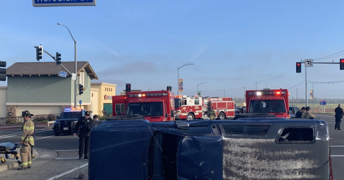 TwoVehicle Collision Leaves One Vehicle Rolled Over In Rancho Cordova