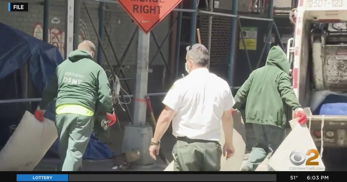 NYC working to vacate 150-plus homeless encampments - CBS New York