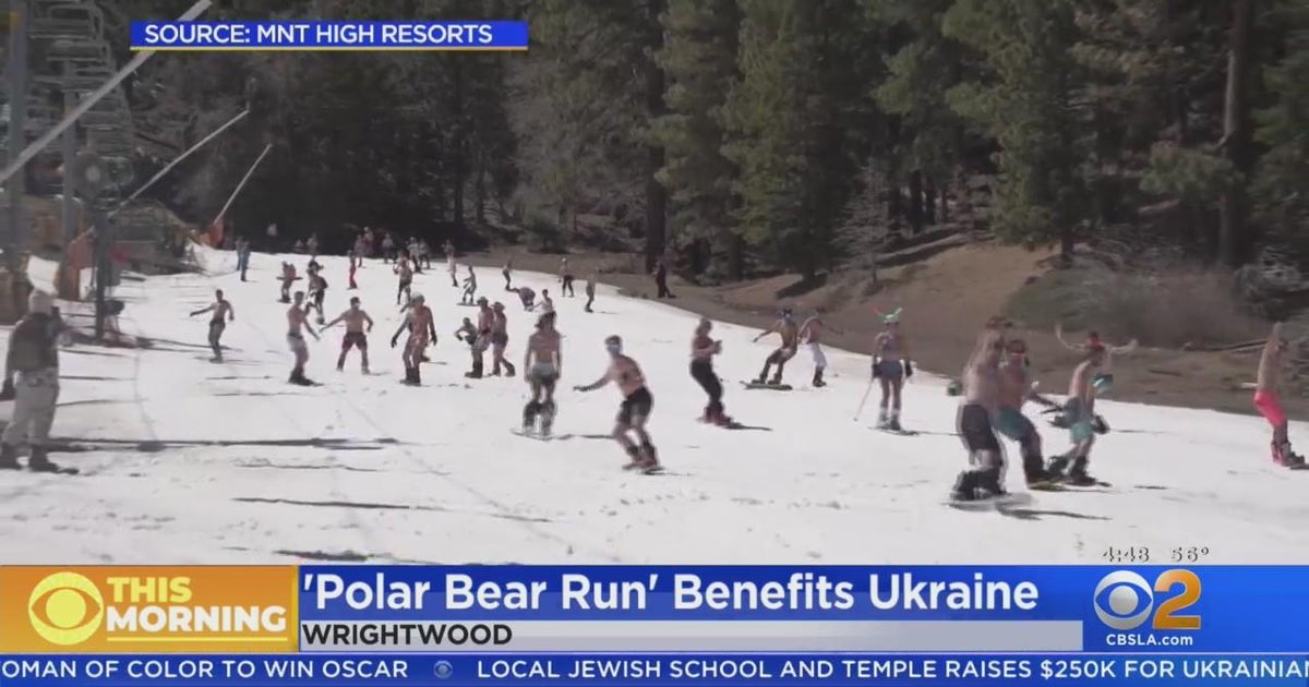 'Polar Bear Run' raises money for Ukraine CBS Los Angeles