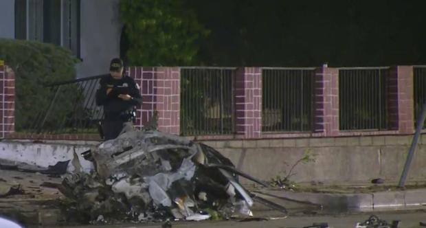 3 killed In fiery Anaheim car wreck 
