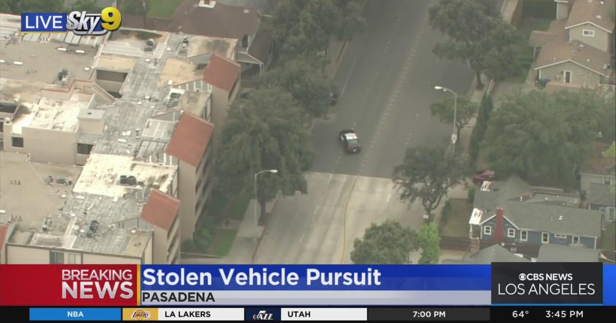 Police apprehend pursuit suspect - CBS Los Angeles