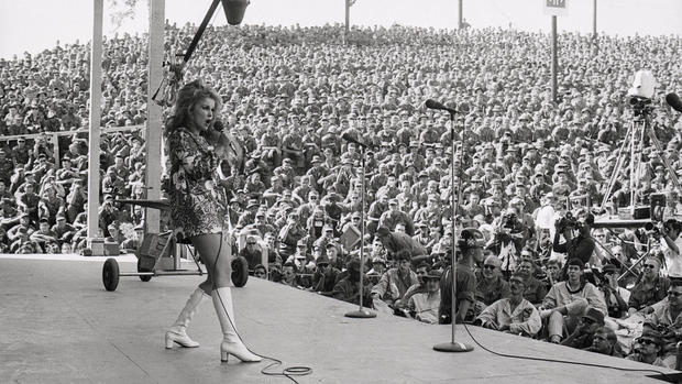 Actress Ann-Margret Entertaining Troops 