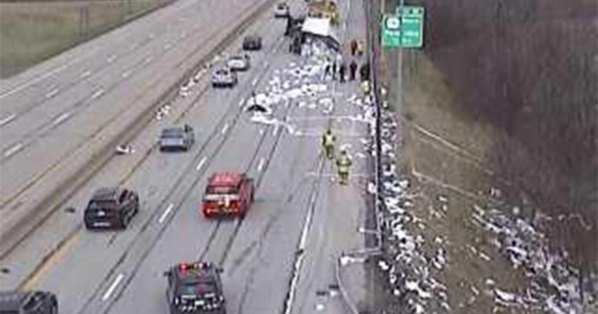 Tractor-Trailer Accident Impacting Traffic; Debris Scattered Across ...