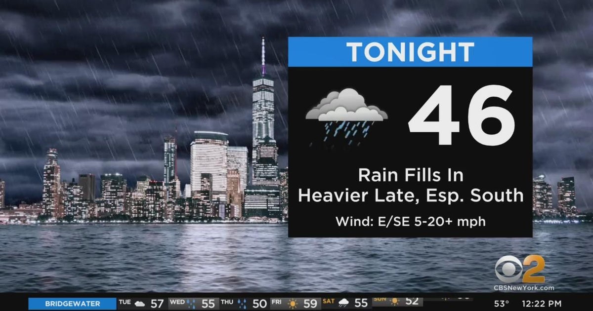 First Alert Weather: Getting ready for more rain - CBS New York