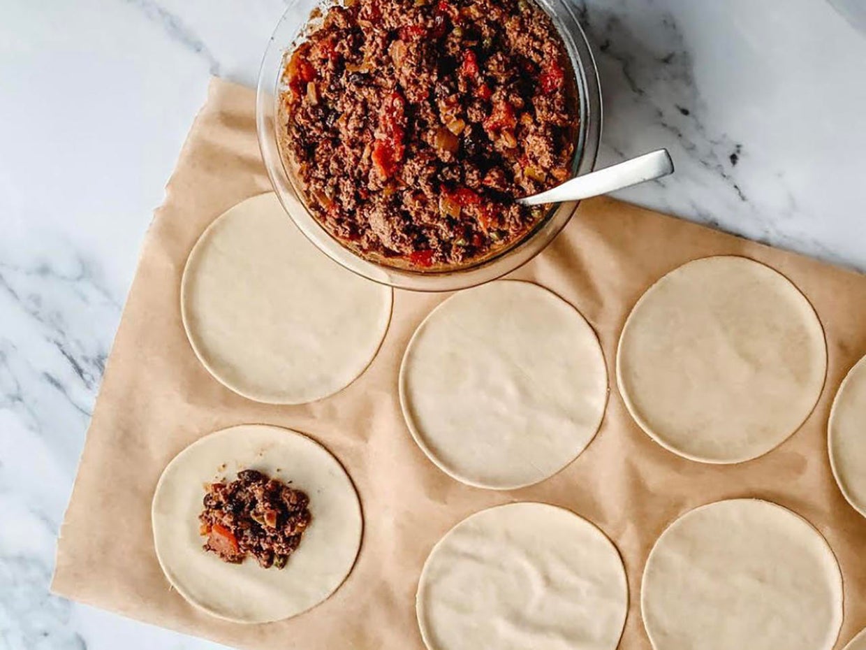 Recipe CubanStyle Picadillo Empanadas from "The Salty Cubana" CBS News