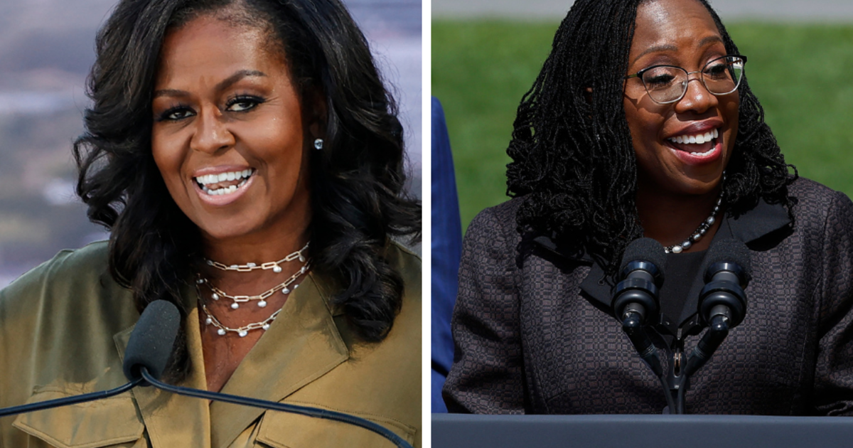 Michelle Obama says Ketanji Brown Jackson gives Black women and girls ...