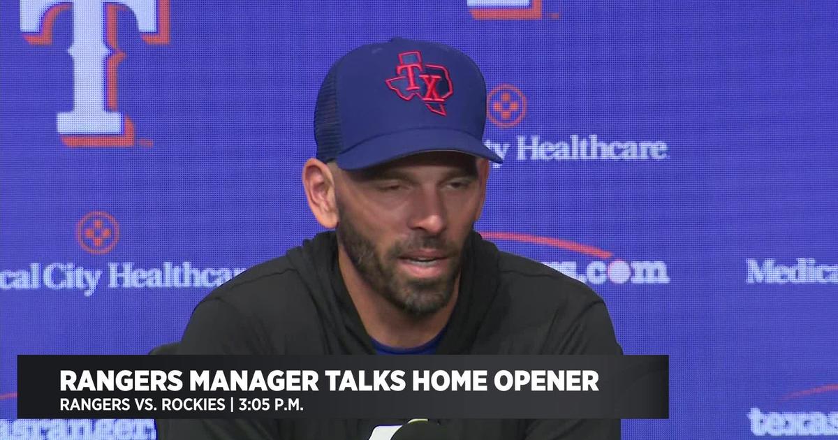 Rangers manager talks home opener CBS Texas