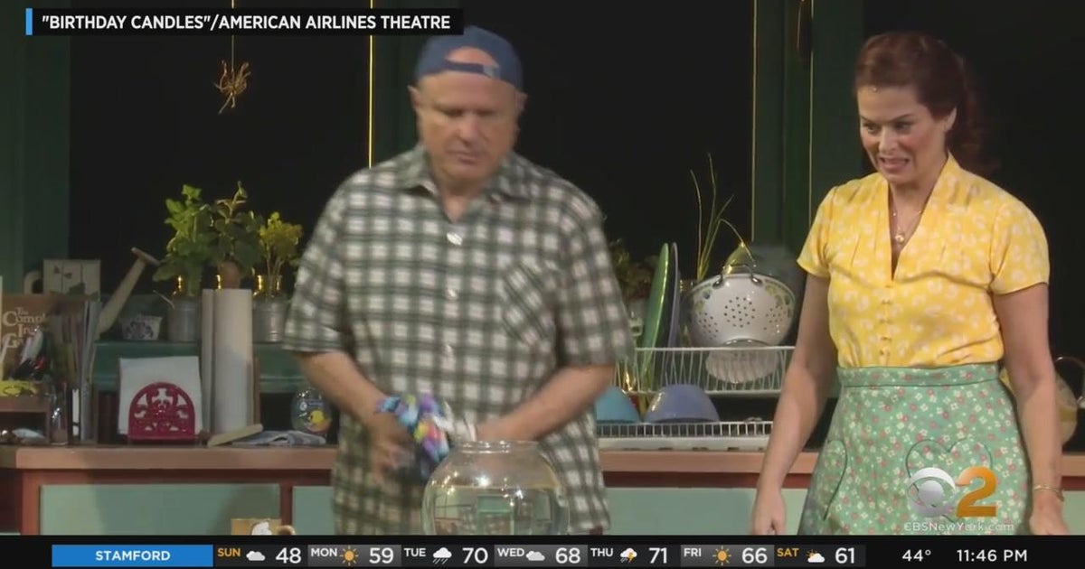 Stars celebrate opening of Broadway's "Birthday Candles" CBS New York