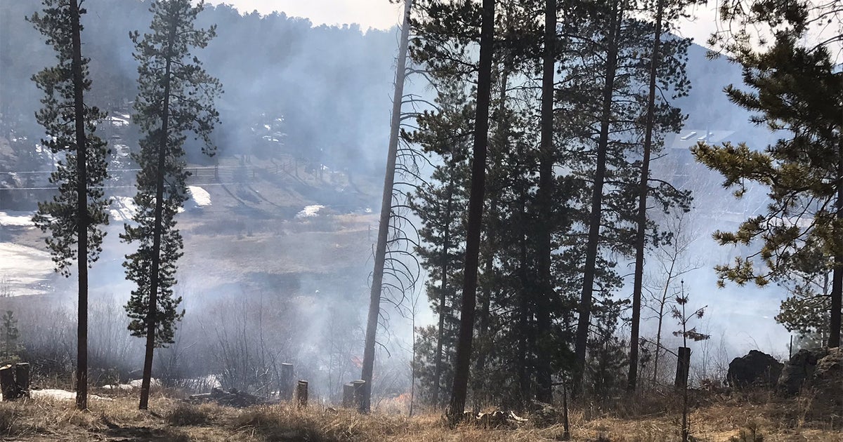 Crews Quickly Attack Snowy Fire Burning Near Conifer - CBS Colorado