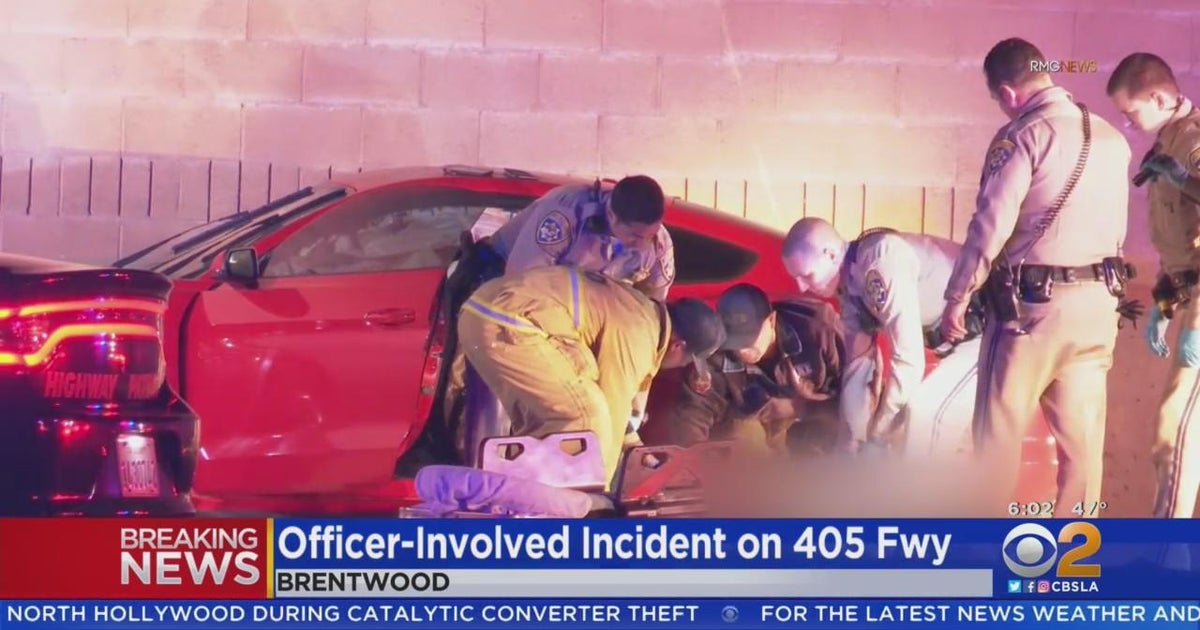 Incident involving CHP officer shuts down 405 freeway in Brentwood ...