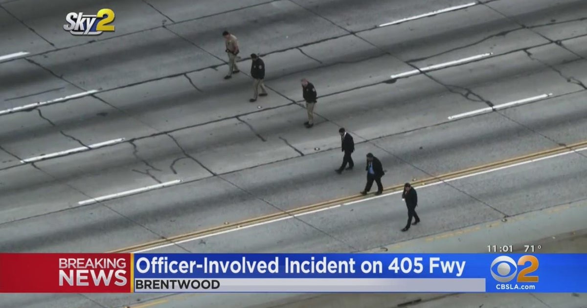 CHP officer-involved incident closes 405 freeway in Brentwood - CBS Los ...