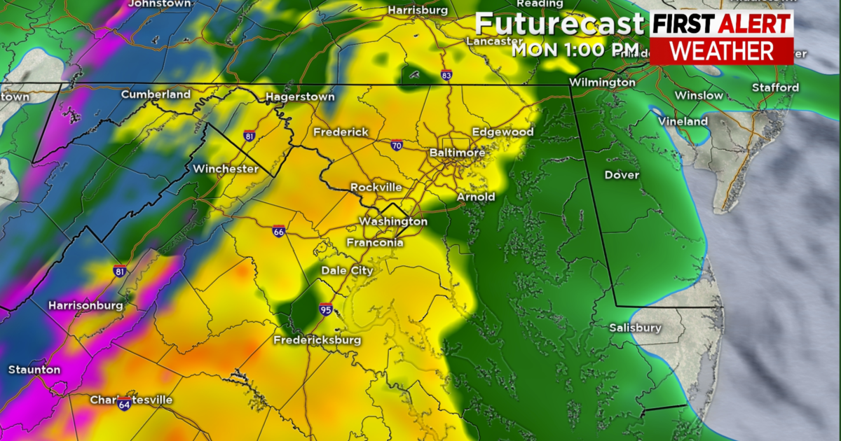 Maryland Weather: Today's An Alert Day Due To The Rain Threat - CBS ...