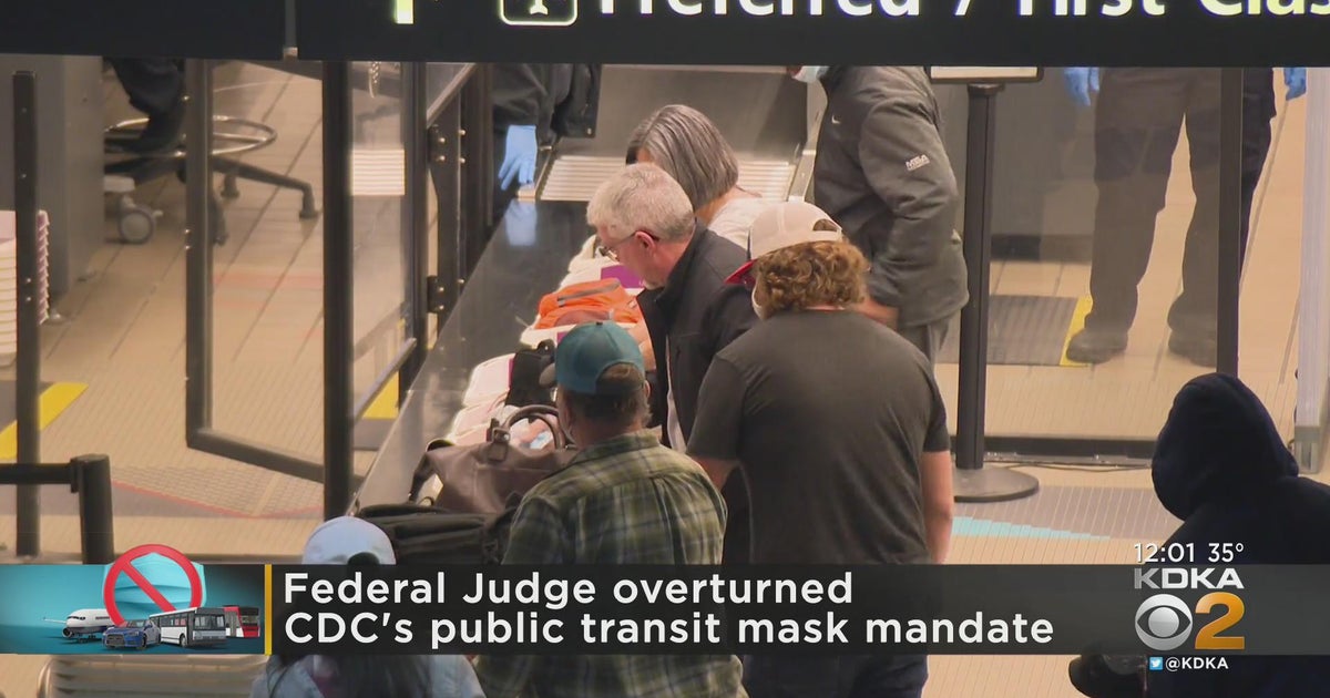 Federal judge overturns CDC's public transit mask mandate - CBS Pittsburgh