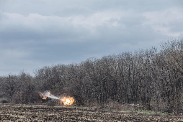 Ukrainian frontline in Donbass 
