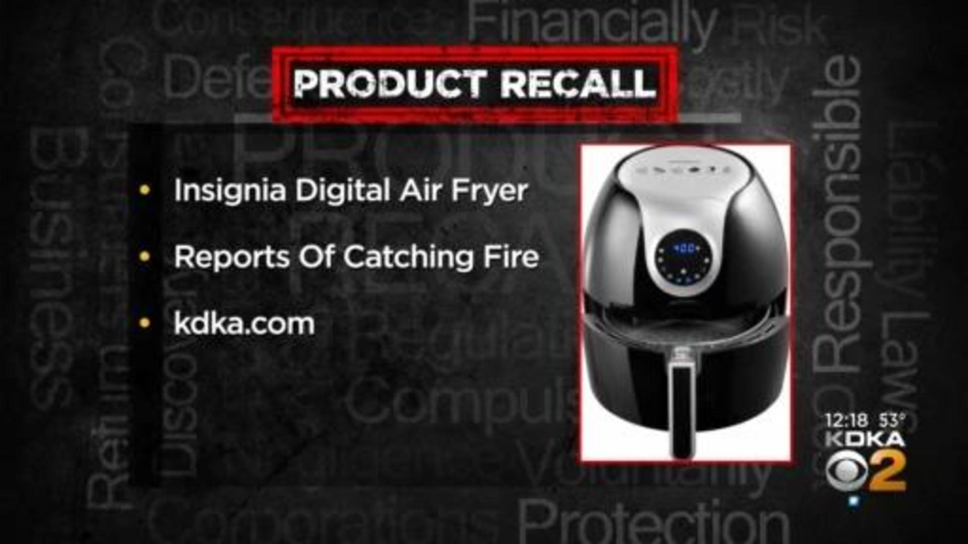 Best Buy Issues Massive Insignia Air Fryer Recall Over Reports Of Fires -  CBS Sacramento